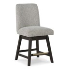 Signature Design by Ashley Burkhaus D984-124 Upholstered Swivel Barstool