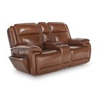 Signature Design by Ashley Healy Pier U1120418 Power Reclining Loveseat with Console and Adjustable Headrest