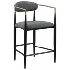 Coaster Furniture Tina 121186 Fabric Upholstered Counter Chair - Dark Grey