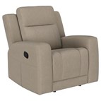 Coaster Furniture Brentwood 610283 Upholstered Recliner Chair - Taupe