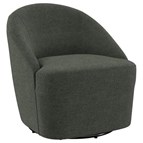 Coaster Furniture Leon 903075 Upholstered Barrel Accent Swivel Chair - Hunter Green
