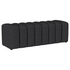 Coaster Furniture Summer 910294 Fabric Upholstered Tufted Accent Bench - Charcoal