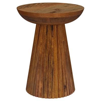 Coaster Furniture Aureo 931155 Round Solid Wood Accent Side Table - Wild Honey