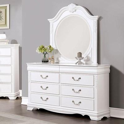 Furniture of America Alecia CM7458WH-D Dresser