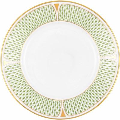 Herend Art Deco Dessert Plate - Green (Plates - Dessert)