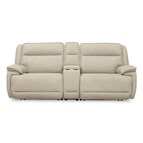Signature Design by Ashley Double Deal U13001S4 2 pc Power Reclining Loveseat Sectional with Console