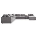 Signature Design by Ashley Modmax 92104S42 8 pc Sectional with Chaise and Storage Consoles