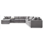 Signature Design by Ashley Modmax 92104S43 8 pc Sectional with Chaise and Storage Consoles