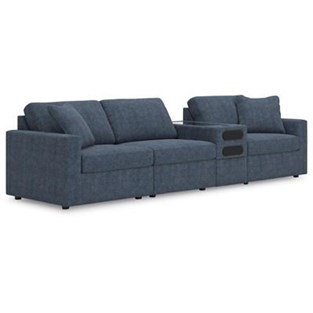 Signature Design by Ashley Modmax 92121S28 4 pc Sectional with Audio Console (Sectionals - Stationary)
