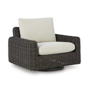 Signature Design by Ashley Kimora P711-821 Swivel Glider Lounge with Cushion (Outdoor Seating - Lounge Chairs)