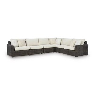 Signature Design by Ashley Kimora P711P2 4 pc Outdoor Sectional (Outdoor Seating - Sectionals)