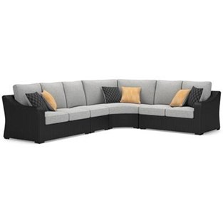 Signature Design by Ashley Beachcroft P792P6 5 pc Outdoor Sectional (Outdoor Seating - Sectionals)