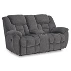 Signature Design by Ashley Foreside 3810494C Double Reclining Loveseat with Console