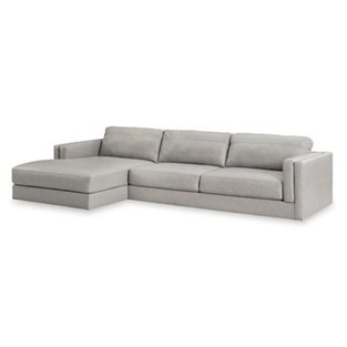 Signature Design by Ashley Amiata 57404S1C 2 pc Sectional with Chaise (Sectionals - Stationary)