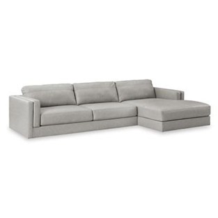 Signature Design by Ashley Amiata 57404S2C 2 pc Sectional with Chaise (Sectionals - Stationary)