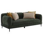 Coaster Furniture Jade 509131 Chenille Upholstered Modern Track Arm Sofa - Green