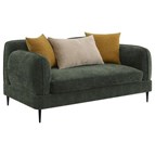 Coaster Furniture Jade 509132 Chenille Upholstered Modern Track Arm Loveseat - Green