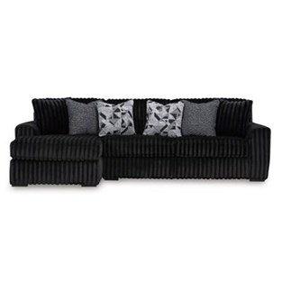 Signature Design by Ashley Midnight-Madness 98103S1 2 pc Sectional Sofa with Chaise (Sectionals - Stationary)