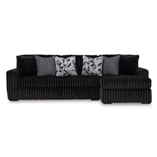 Signature Design by Ashley Midnight-Madness 98103S2 2 pc Sectional Sofa with Chaise (Sectionals - Stationary)
