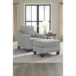 Signature Design by Ashley Adlai 30103U1 Chair and Ottoman (Chairs - Stationary)