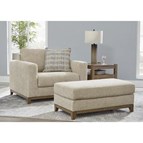 Signature Design by Ashley Parklynn 48902U2 Oversized Chair and Ottoman