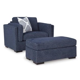 Benchcraft Evansley 54502U1 Oversized Chair and Ottoman (Chairs - Stationary)