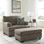 Signature Design by Ashley Stonemeade 59505U2 Oversized Chair and Ottoman