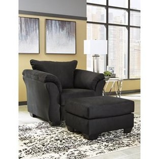Signature Design by Ashley Darcy 75008U3 Chair and Ottoman (Chairs - Stationary)