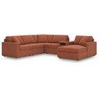 Signature Design by Ashley Modmax 92102S51 6 pc Sectional with Audio System and Chaise