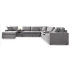 Signature Design by Ashley Modmax 92104S49 8 pc Sectional with Audio System and Chaise