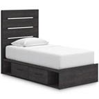 Signature Design by Ashley Hollivern PCB2108B18 Twin Panel Bed with Storage