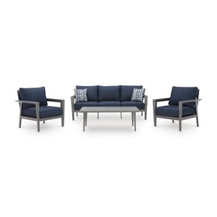 Signature Design by Ashley Gali P275-081 Sofa/Chairs/Table Set (Outdoor Seating - Sets)