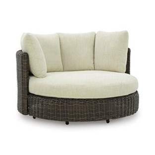 Signature Design by Ashley Kimora P711-810 Swivel Lounge Chair with Cushion (Outdoor Seating - Lounge Chairs)