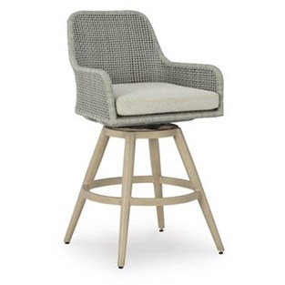 Signature Design by Ashley Seton Creek P798-130 Barstool with Cushion (Outdoor Seating - Stools)