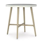 Signature Design by Ashley Seton Creek P798-613 Round Bar Table with Umbrella Option