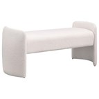 Coaster Furniture Peoria 910199 Velvet Upholstered Accent Bench - Ivory