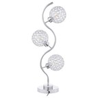 Coaster Furniture Amberley 920232 33-inch 3-light Curvy Metal Table Lamp - Silver