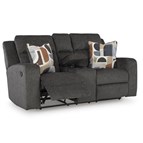 Signature Design by Ashley Kanlow 3860794C Double Reclining Loveseat with Console