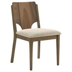 Coaster Furniture Crestmore 108572 Dining Chair - Upholstered Seat Walnut