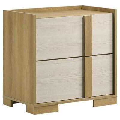 Coaster Furniture Hyland 215652 2-Drawer Nightstand Bedside Table - Natural