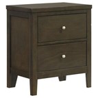Coaster Furniture Wilkes 224422 2-Drawer Nightstand Bedside Table - Dark Cocoa