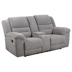 Coaster Furniture Gilson 602552 Chenille Upholstered Reclining Loveseat - Grey