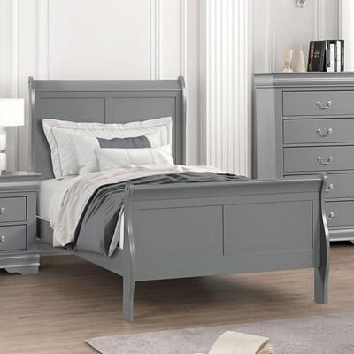 Furniture of America Louis Philippe FM7866GY-T-BED