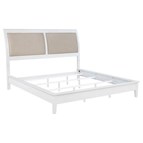 Coaster Furniture Bexhill 223471Q 56-inch Upholstered Queen Panel Bed - White