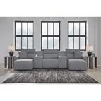 Signature Design by Ashley ModMax II 65906S41 5 pc Reclining Sectional with Double Chaise and Consoles