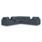 Signature Design by Ashley Modmax 92121S69 7 pc Balanced Sectional with Audio and Storage Consoles