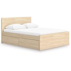 Signature Design by Ashley Onita EB9632B12 Queen Panel Platform Bed with 1 Side Storage