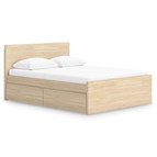 Signature Design by Ashley Onita EB9632B17 Full Panel Platform Bed with 2 Side Storage