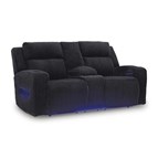 Signature Design by Ashley Forest Lake PC6420218 Power Reclining Loveseat with Console and Adjustable Headrest