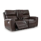 Signature Design by Ashley Crossplex PCU6450618 Power Reclining Loveseat with Console and Adjustable Headrest